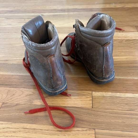 PMS Stellina Brown Leather Mountaineering Hiking Italian Boots - Men's 6.5 - Picture 2 of 12